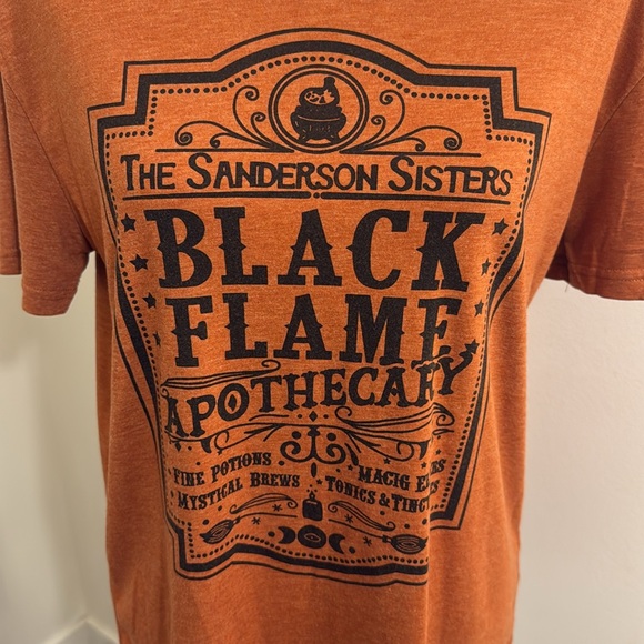 Black Flame Sanderson Sisters Graphic T Shirt Fall Hocus Pocus Women’s Medium - Picture 3 of 11